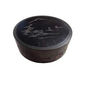 Vintage Japanese Hand Carved Wooden Case/box